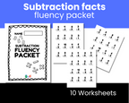 Addition and Subtraction Facts Packets Printable